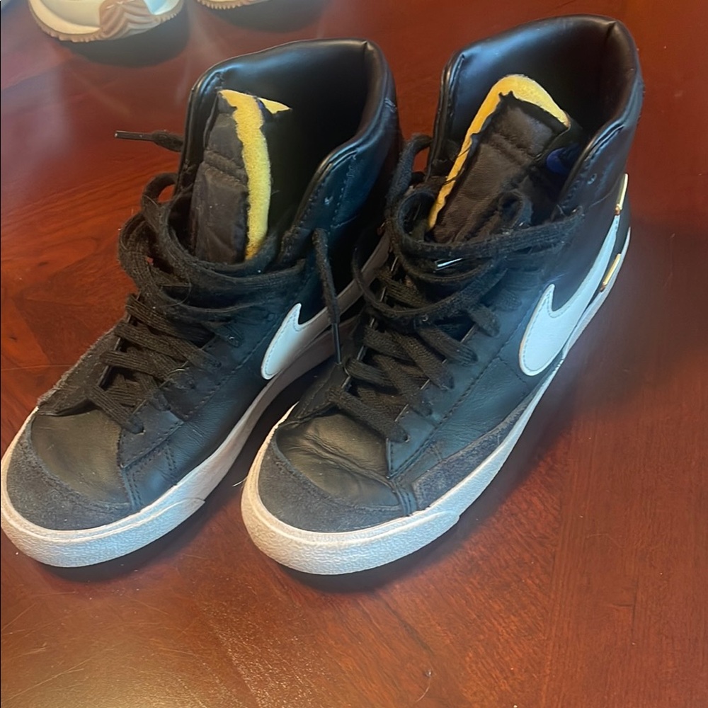 Nike Black and White High-Top Sneakers